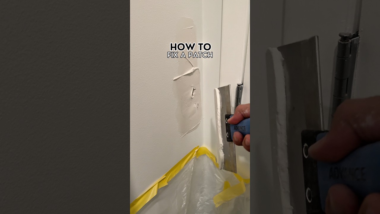 How to fix a drywall patch 🤓 