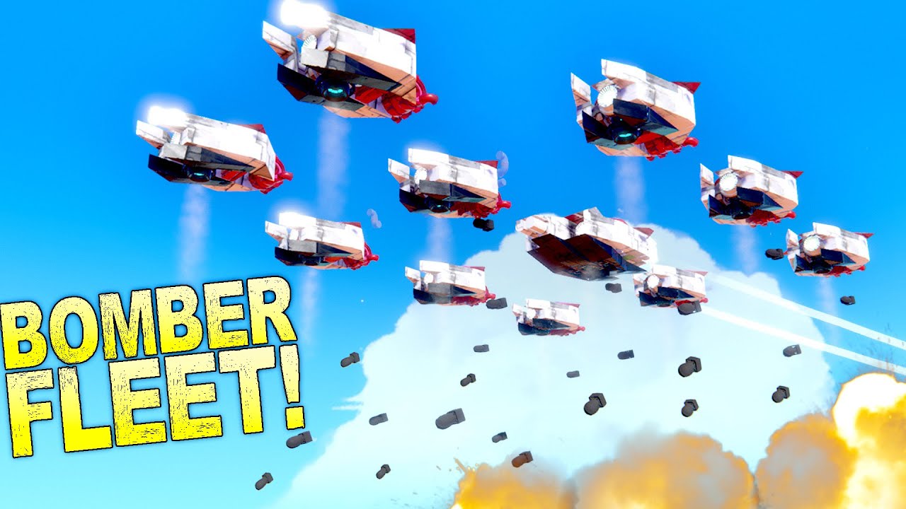 I Built a Fleet of Bomber Drones that Rains Bombs!