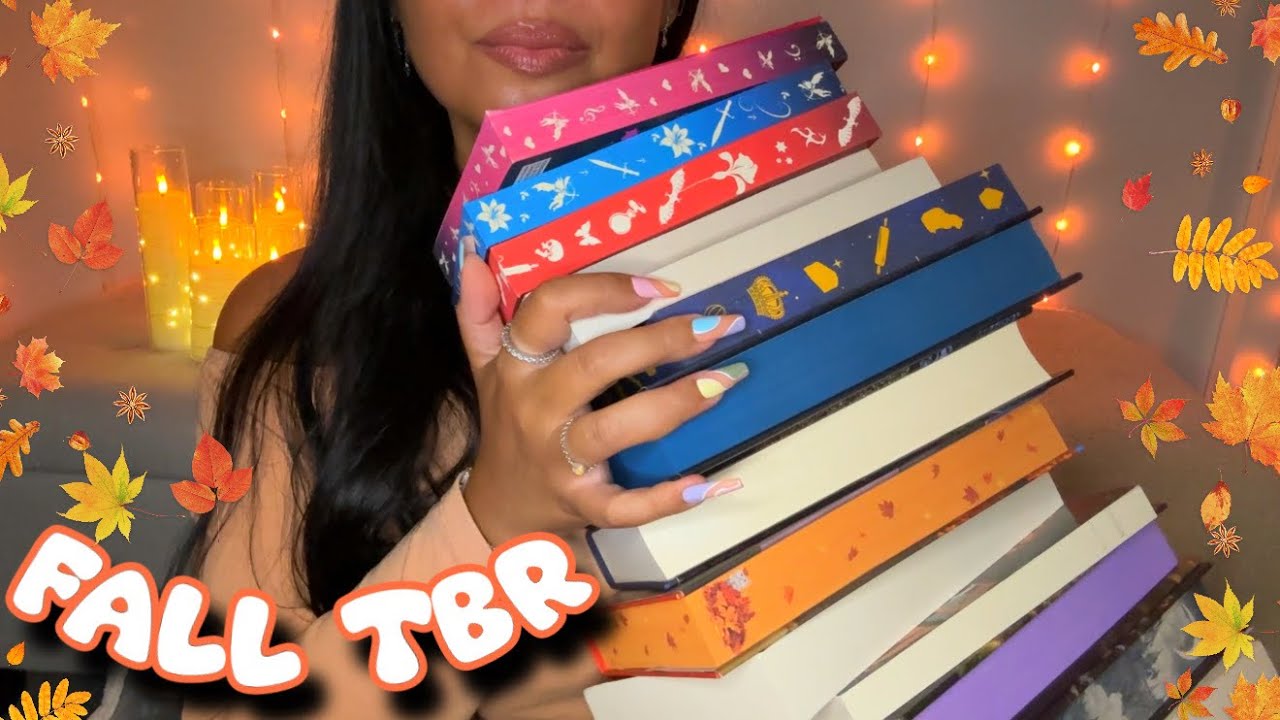🍁 Cozy Fall TBR Book ASMR 📚 Whispering, Tapping & Bookish Vibes ✨