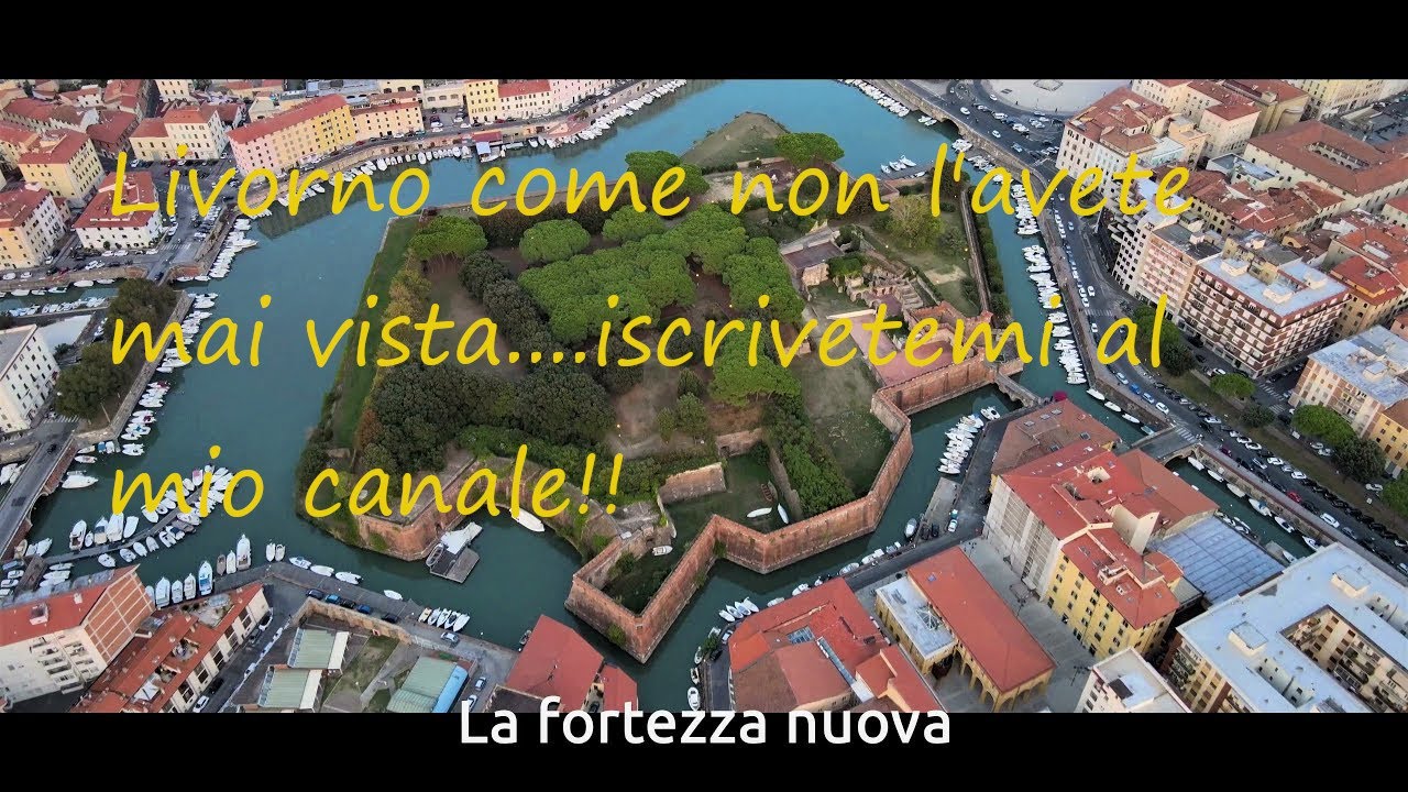 Bellissimo  video di Livorno  toscana 2020 dall'alto drone in ultra hd 4k hrd