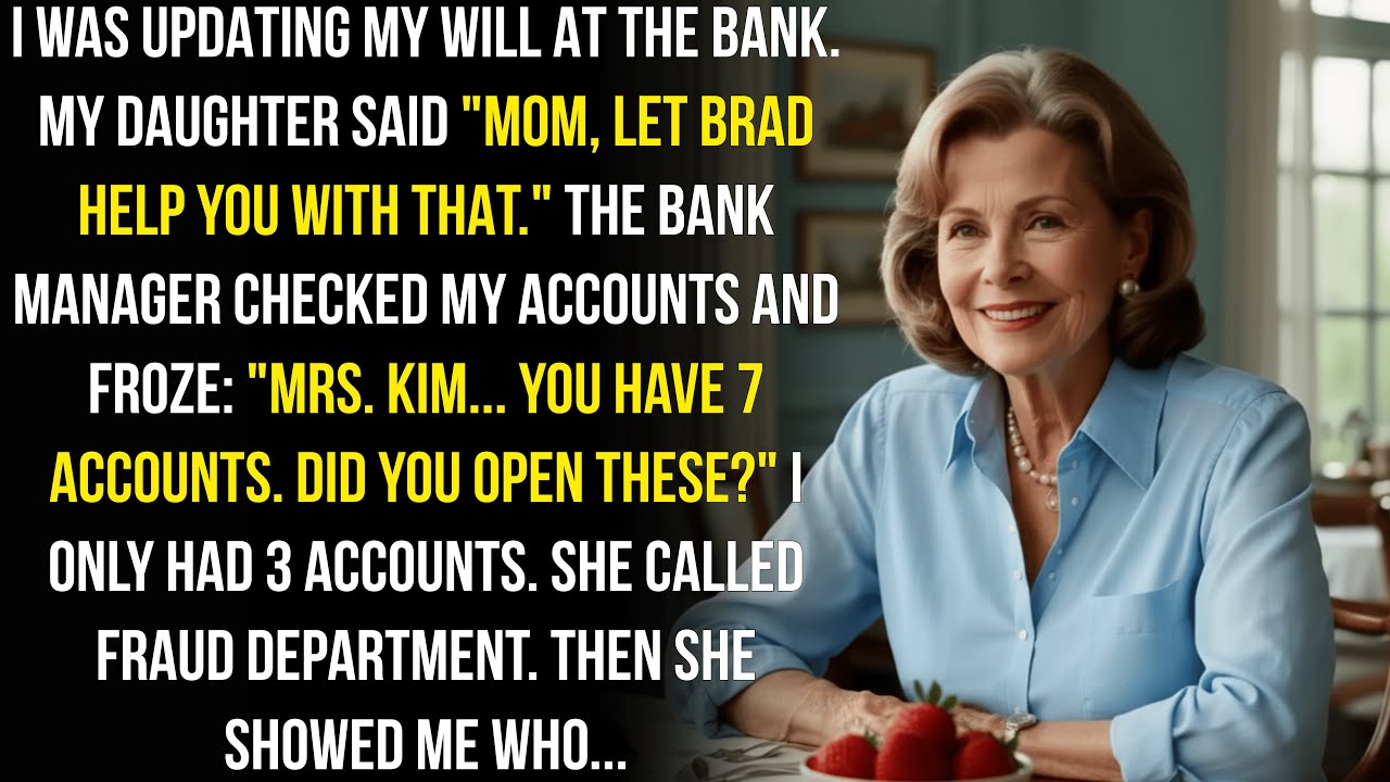 I Went To Update My Will. The Bank Manager Pulled Me Aside. She Found Accounts I Never Opened...
