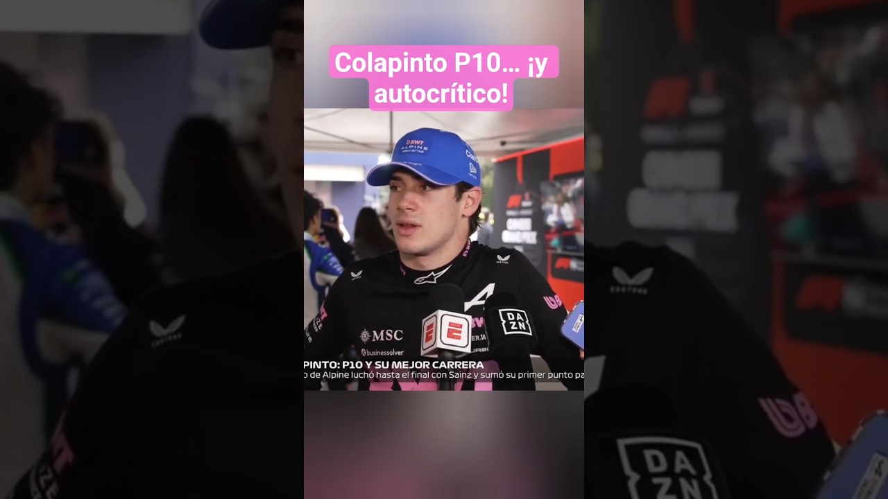 Colapinto fue P10 en China&hellip; &iexcl;pero igual fue muy autocr&iacute;tico! #alpine #f1