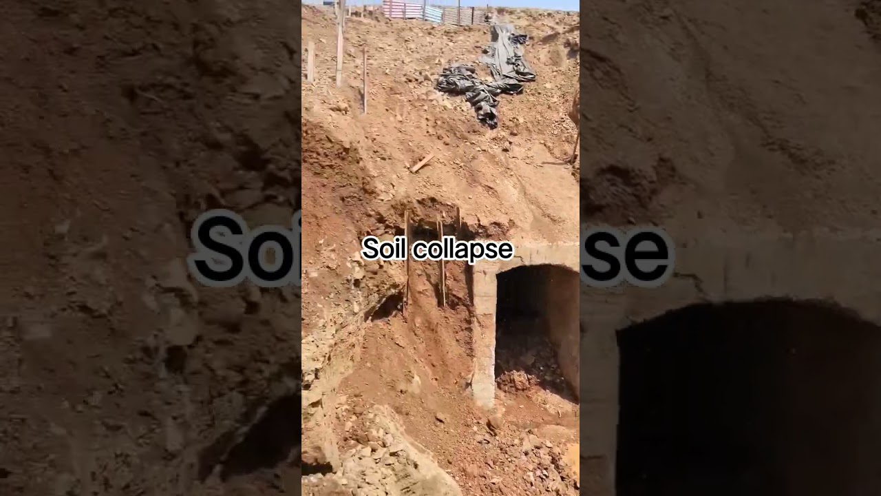 soil collapse #highway #civilengineering #structure #collapse #soil #earth #viral #vlog