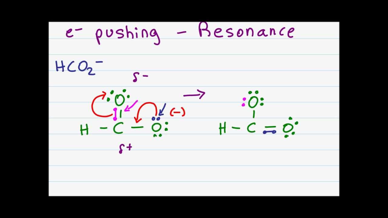 Electron Pushing Arrows in Resonance and Organic Mechanisms