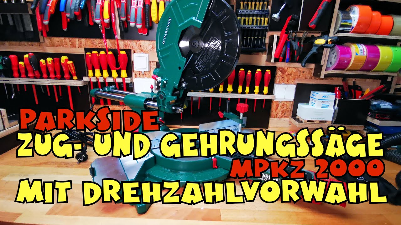 Alles über die Kapp-, Zug- und Gehrungssäge MPKZ 2000 von Lidl - PARKSIDE®