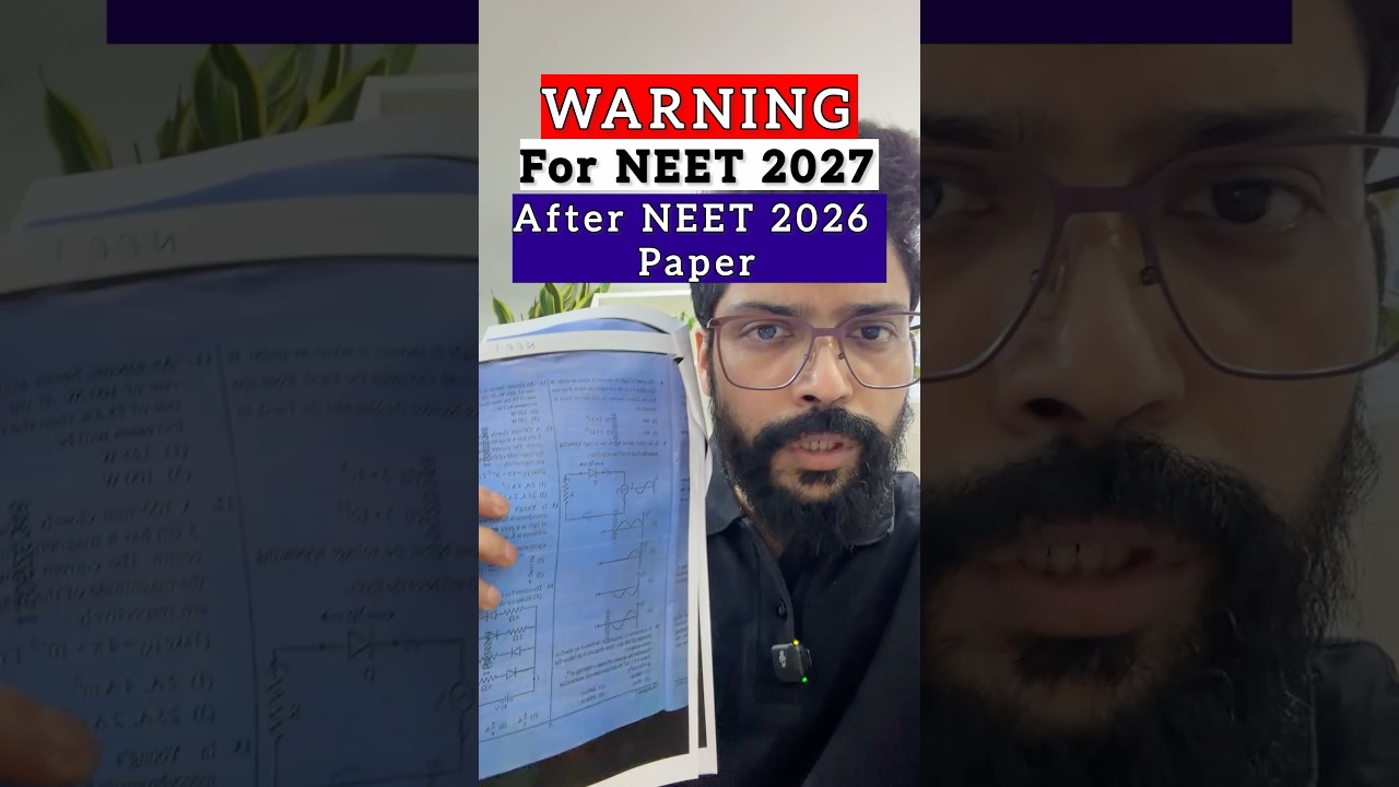 Warning for NEET 2027 ‼️ After NEET 2026 Physics Analysis