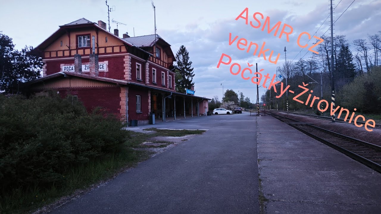 ASMR CZ • osamělá železniční romantika • Počátky-Žirovnice • šepot, zpěv ptáků i nákladní vlak 🛤️🚂🎧