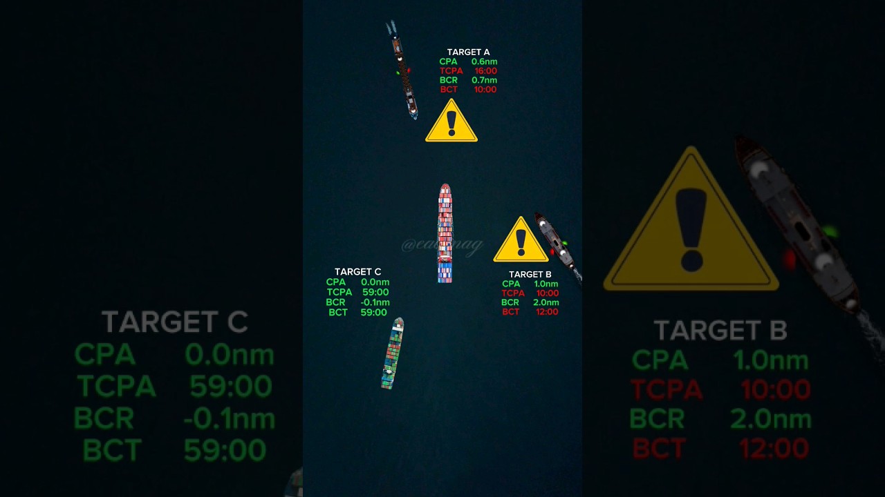 ⏰️ CPA, TCPA in 1minute. #maritime #merchantmarine #seafarer #seaman