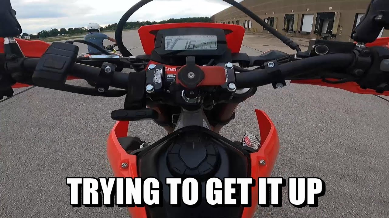 Trying to Learn Wheelies on my Honda CRF300L