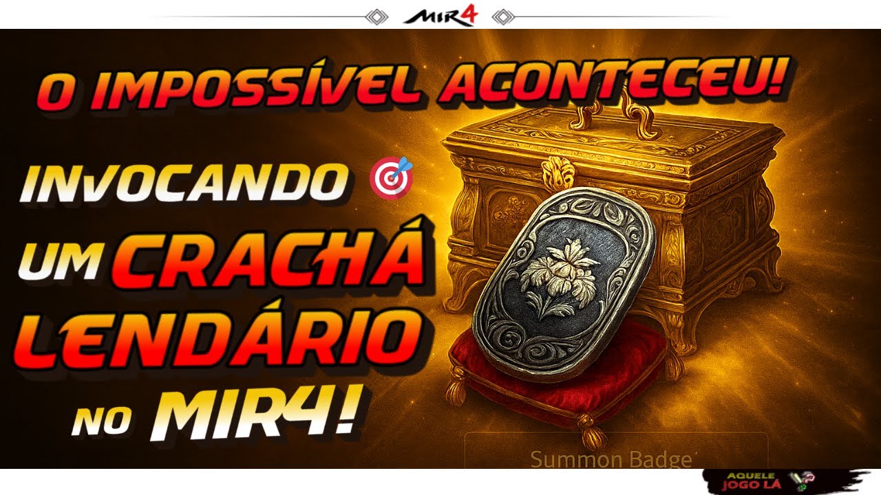 O impossível aconteceu! 🎯 Invocando um CRACHÁ LENDÁRIO no MIR4!