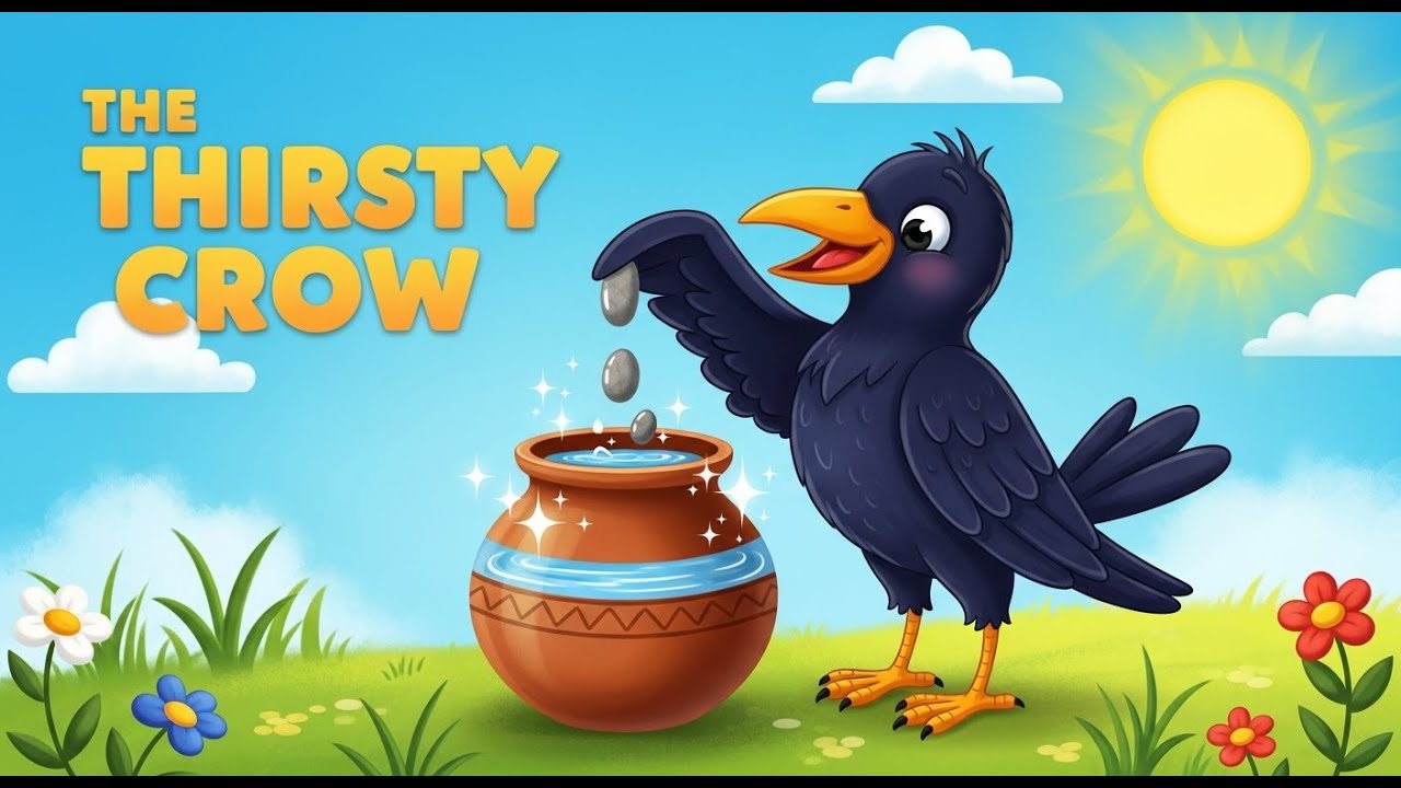 The Thirsty Crow | English Moral Story for Kids 2025 | Tales for Kids