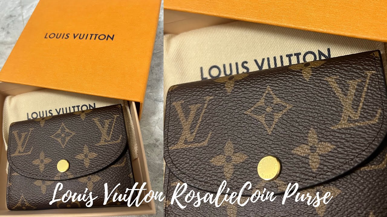 Unboxing of Louis Vuitton Rosalie Coin Purse in Fuchsia