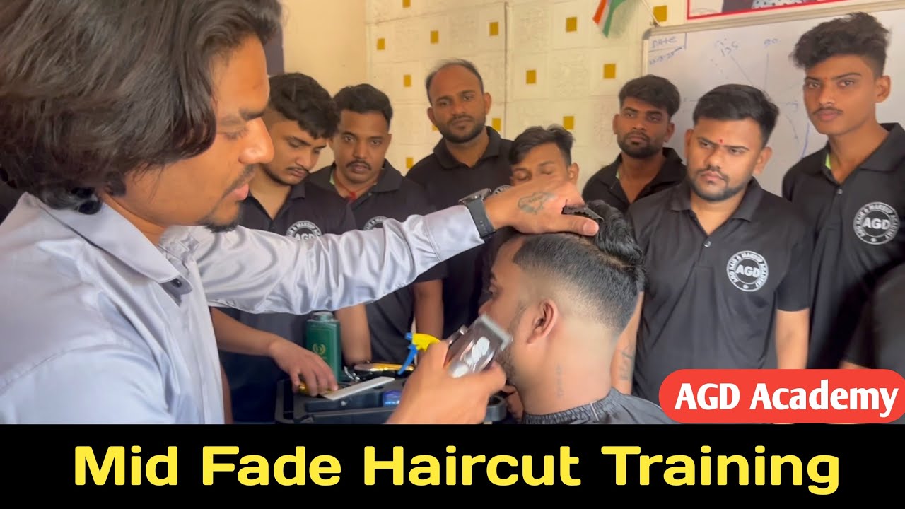 AGD Academy | mid fade haircut training | skin fade haircut | slope ￼Haircut