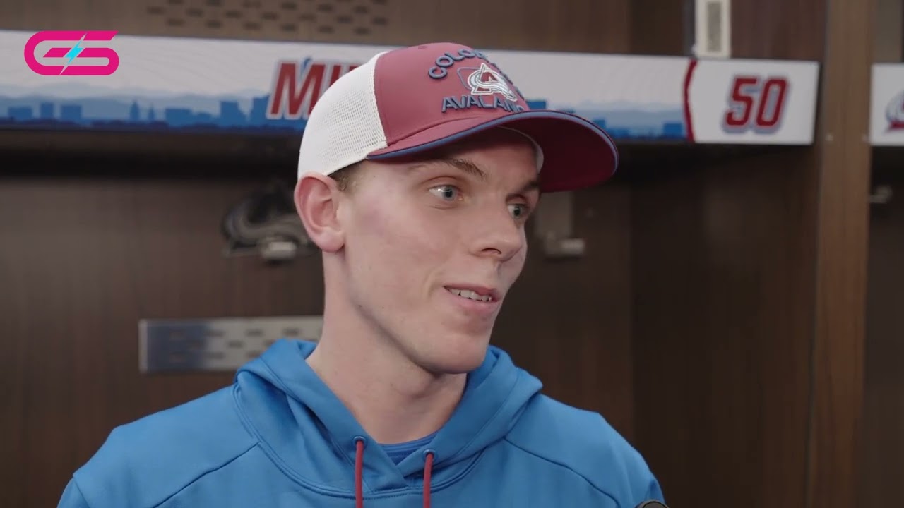 TRENT MINER MAKES NHL DEBUT | LOCKER ROOM | Avalanche v Capitals | November 15, 2024