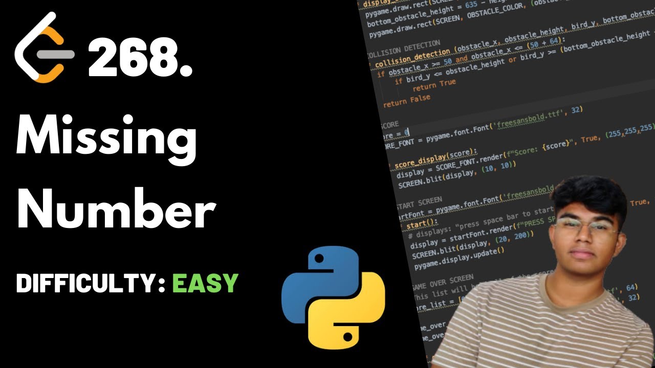 Пропущенное число | Код Leet 268 | Теория + Python