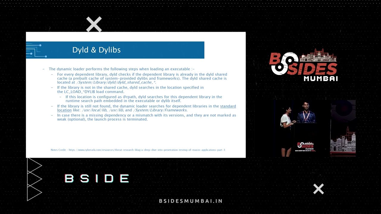 MacOS Security: DYLD_INSERT_LIBRARIES Injection Challenges | Farhad & Palak | BSides Mumbai 2024