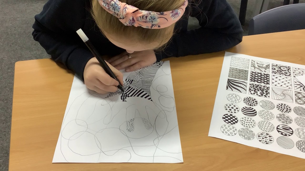 Mindful Hand drawing with Year 5