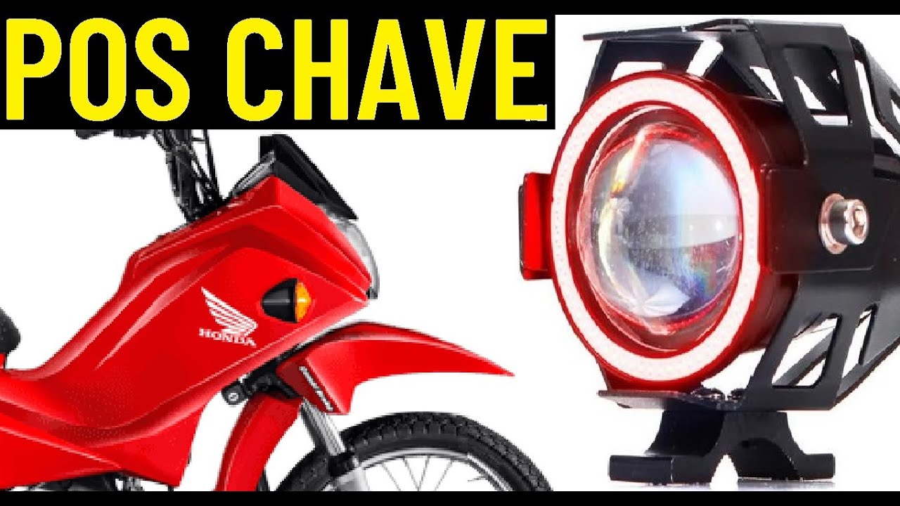 POP 100 OU 110: Como Instalar Farol De Milha Pós Chave.