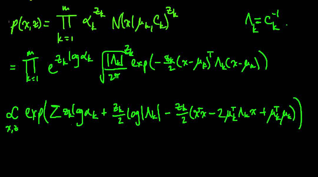 (ML 16.7) EM for the Gaussian mixture model (part 1)