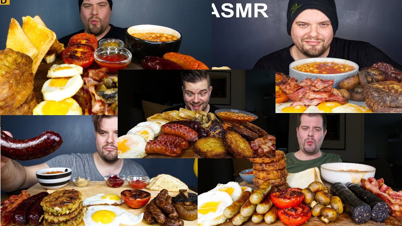 Full English Breakfast Compilation  ASMR MUKBANG | Dave Kay ASMR