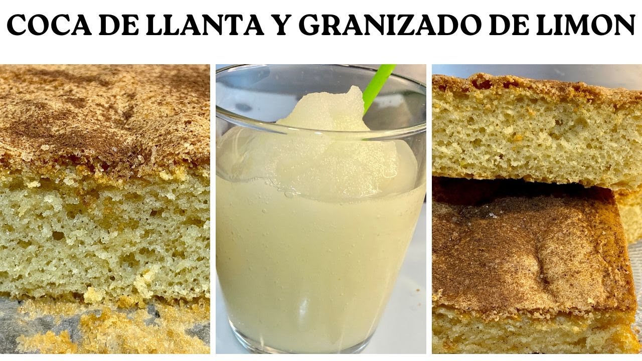 LA MEJOR 😋MERIENDA DEL MUNDO 🌎 COCA DULCE 🧁 O DE LLANDA Y LIMÓN 🍋 GRANIZADO!!