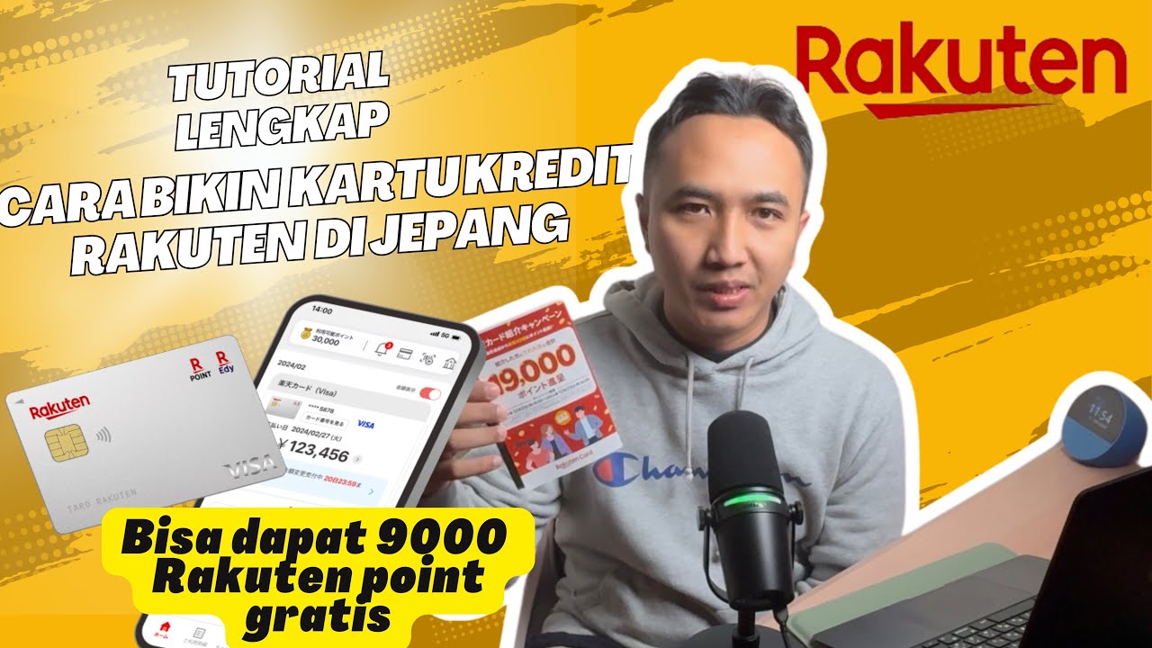 Tutorial lengkap cara bikin kartu kredit rakuten di Jepang