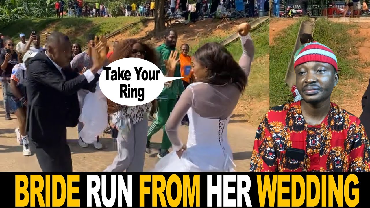 Bride Run Out Of Her Wedding And Throws Ring Away