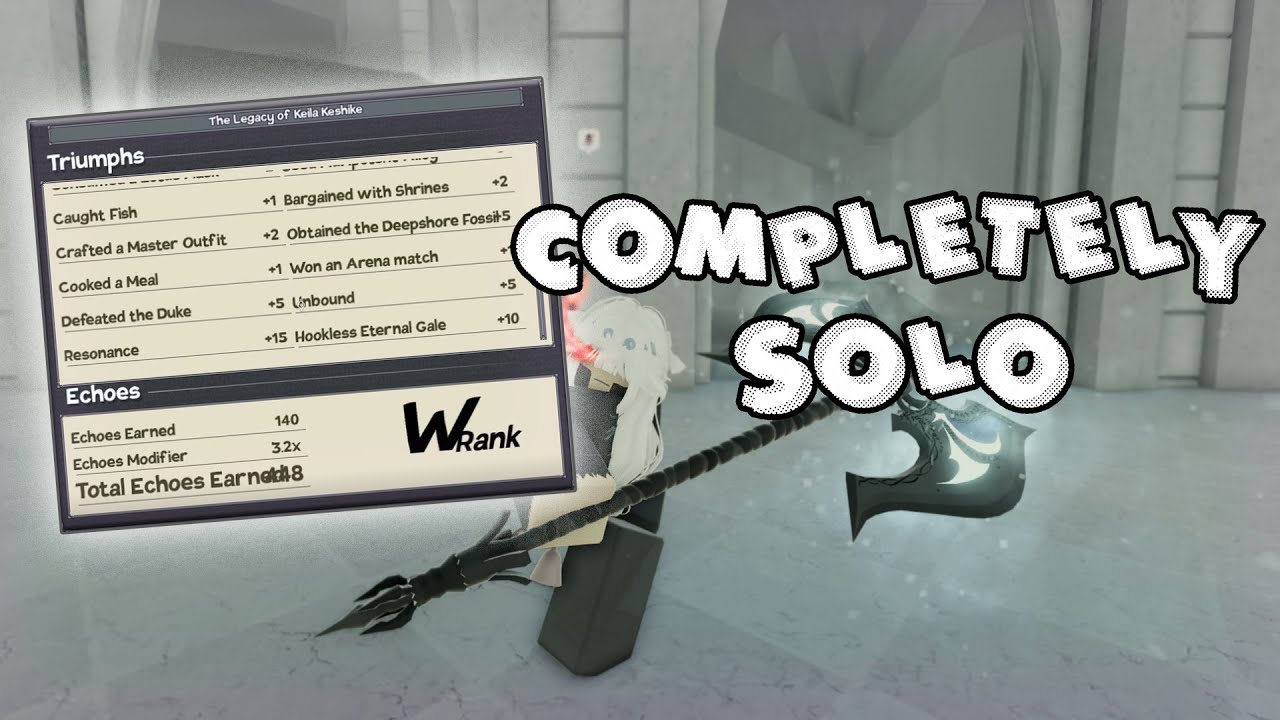 Redoing W Rank Completely Solo || Deepwoken