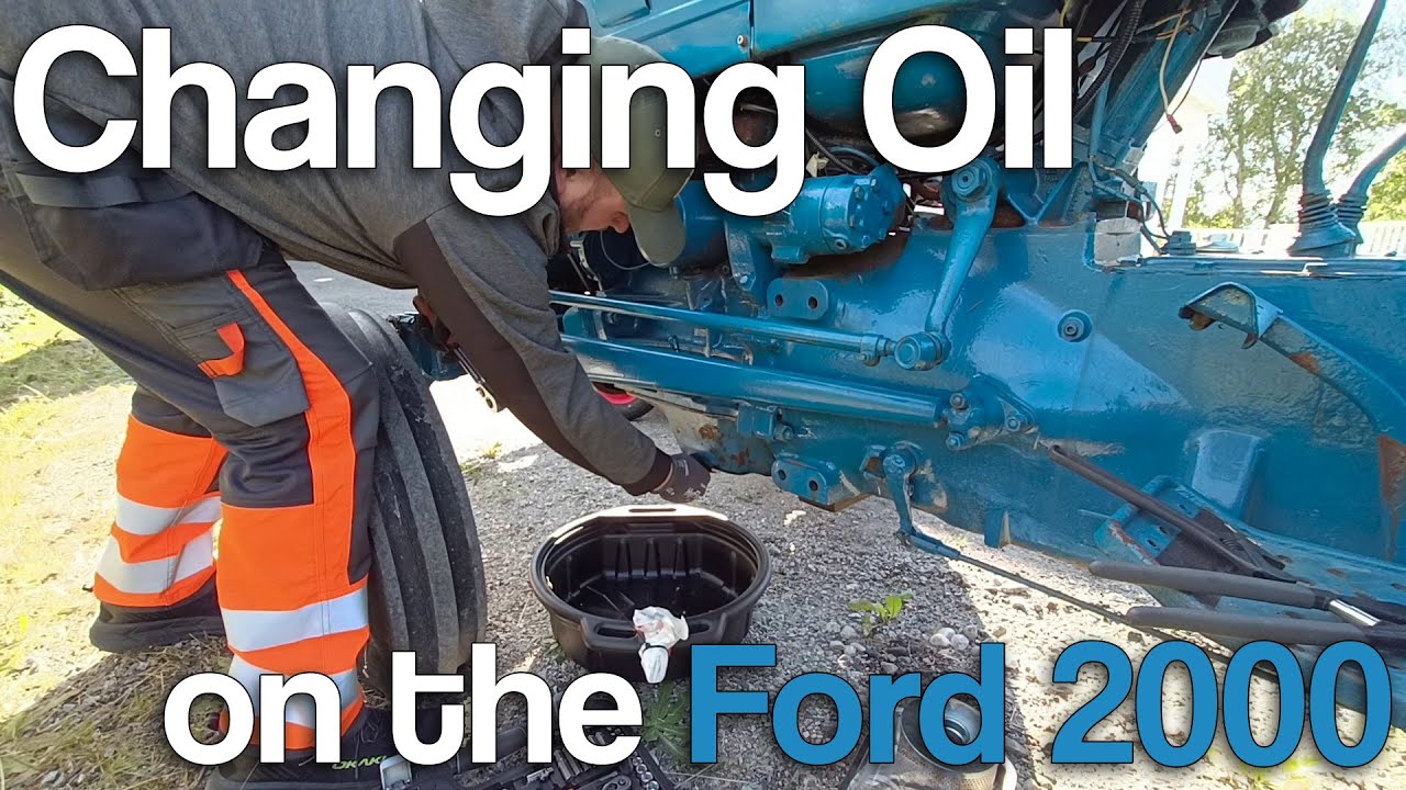 Ford 2000 - Changing the oil and oil pan seal