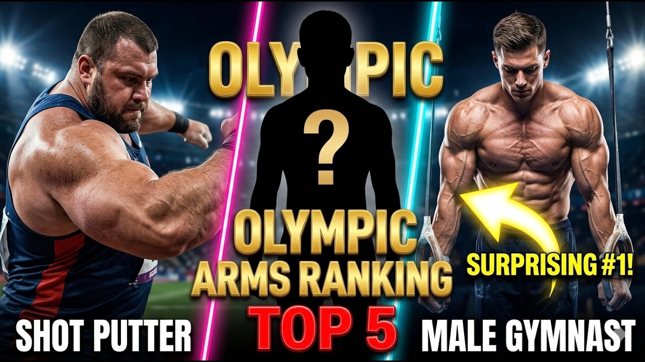 Which Olympic sport has the most developed arms muscles? (Top 5)