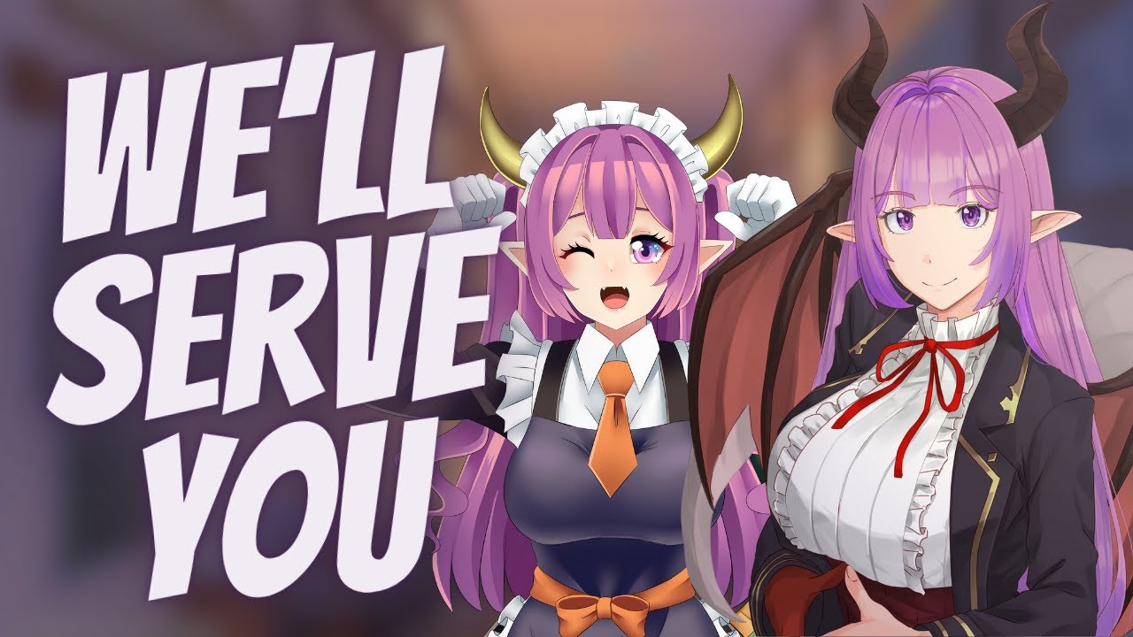 Doting dragon maids SANDWICH you with cuddles (FF4A) [ASMR] [Hairplay] [Sleep aid] [Ear rubbies]