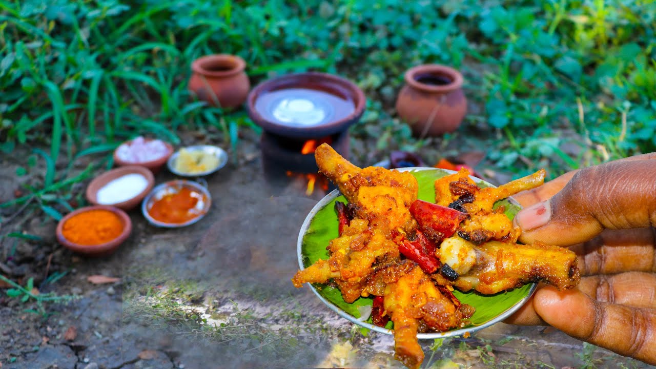 Tiny Chilli Chicken Leg Fry  I Miniature Chicken Drumsticks Fry I Tiny Food Party