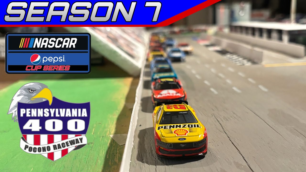 NASCAR Pepsi Cup Series S7 R3: Поконо // NASCAR Stop Motion