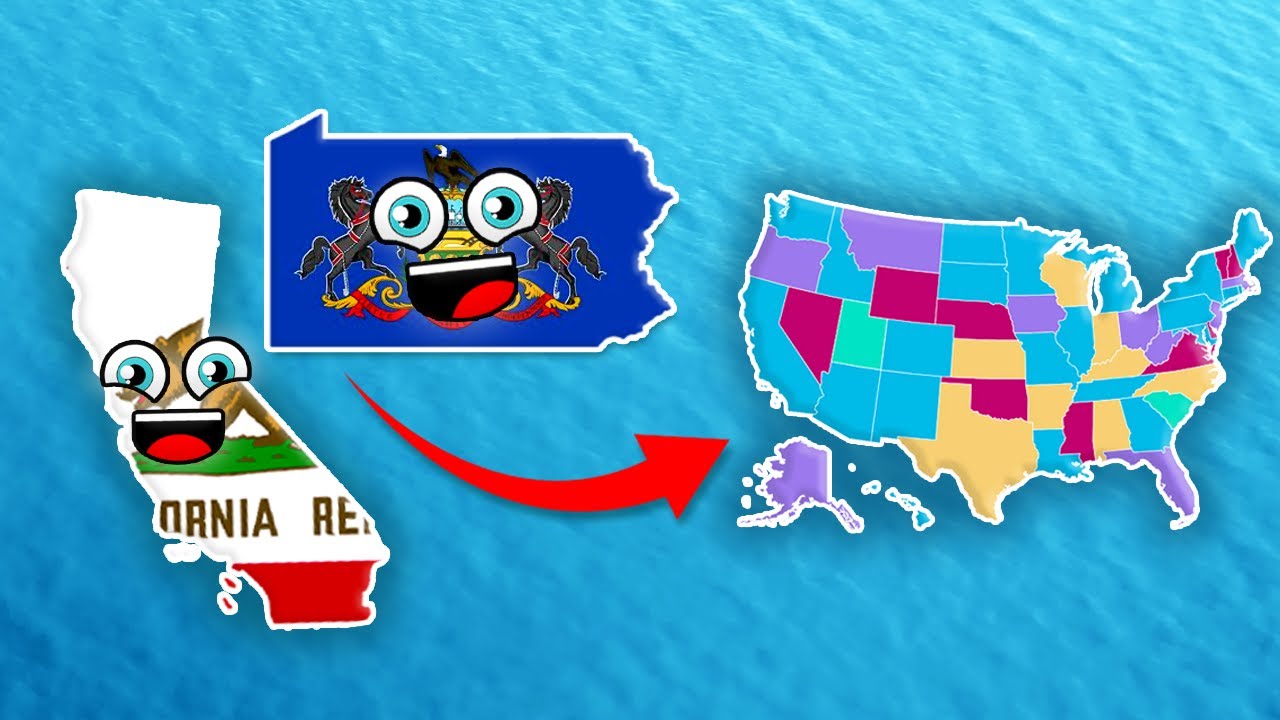 US States Ranked By Population Size! | KLT Geography