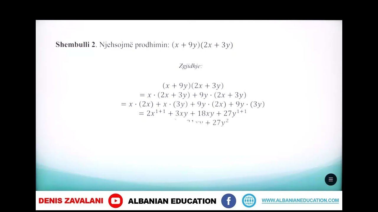 8 02 050 Java 13 Matematikë shumëzimi i polinomeve