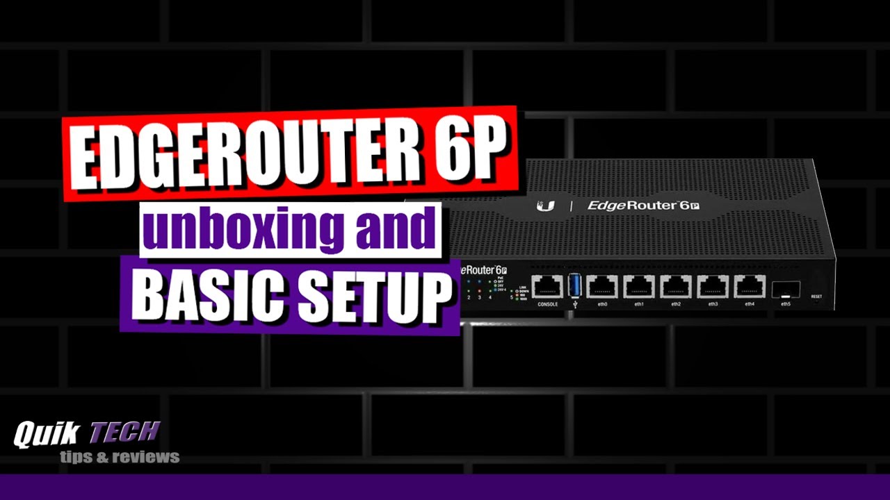 Распаковка и настройка EdgeRouter 6P