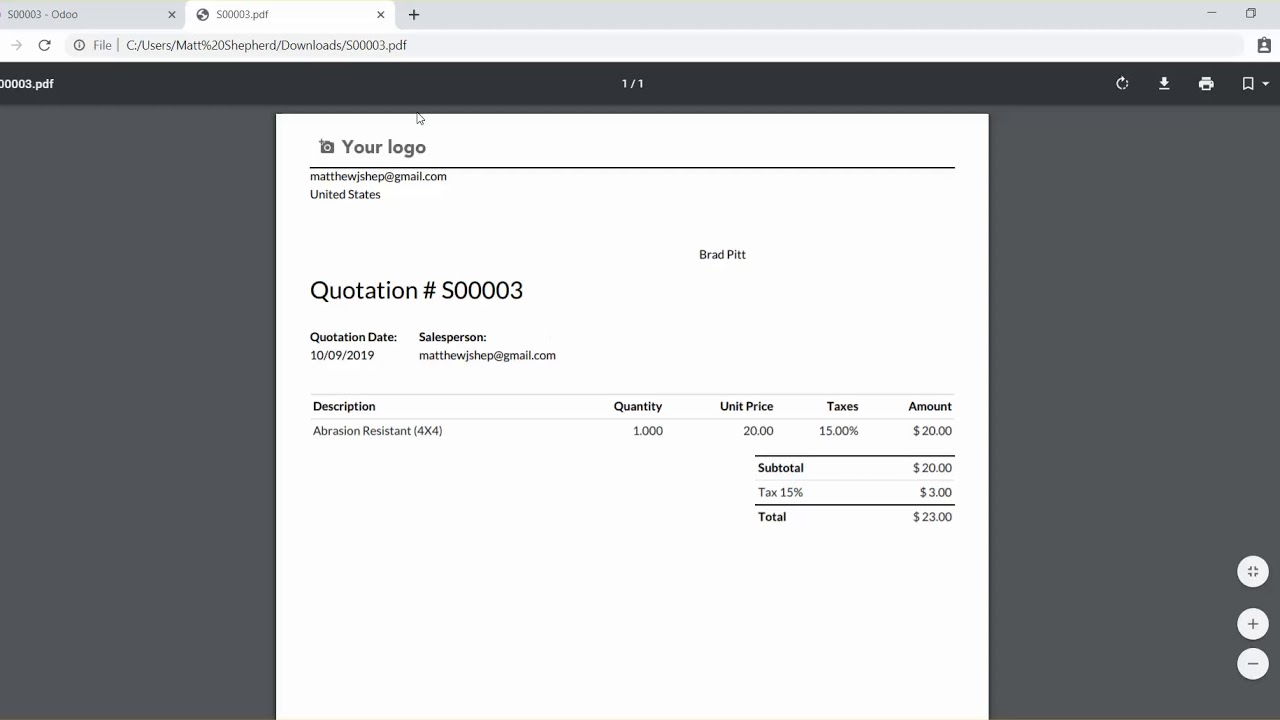 Odoo V13 Sales App new features