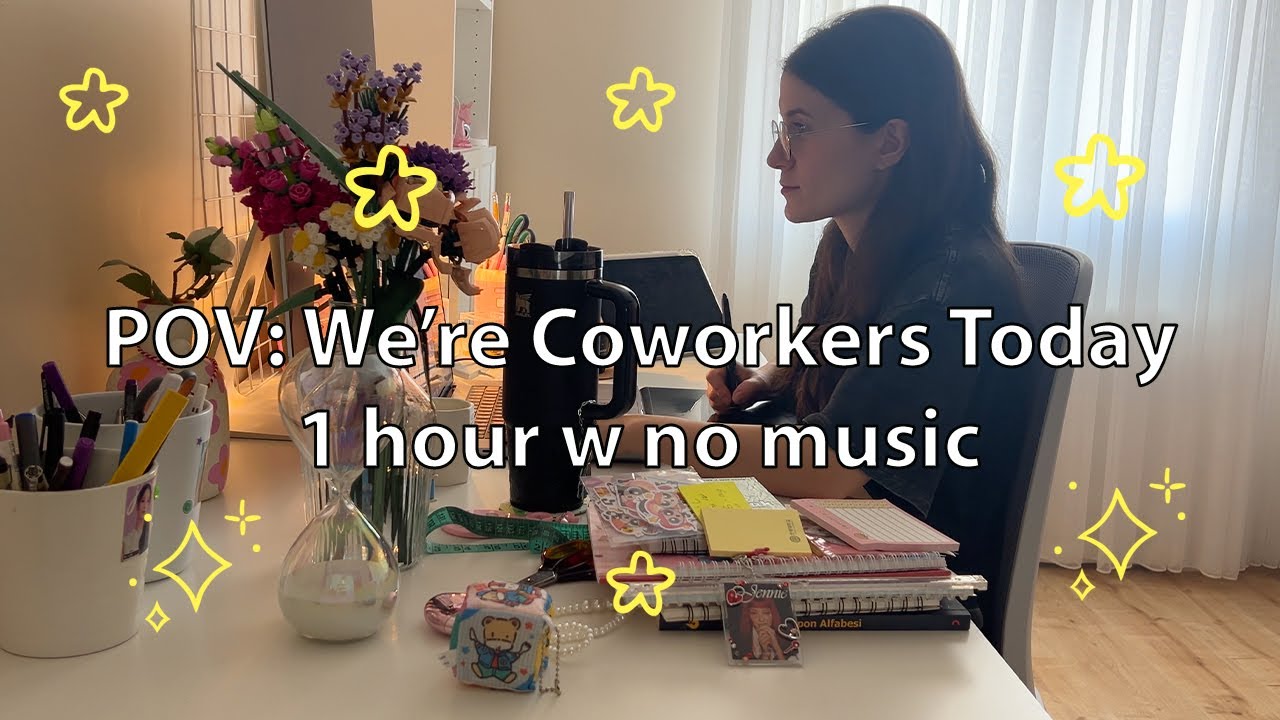 work with me | real-time, productive + countdown timer