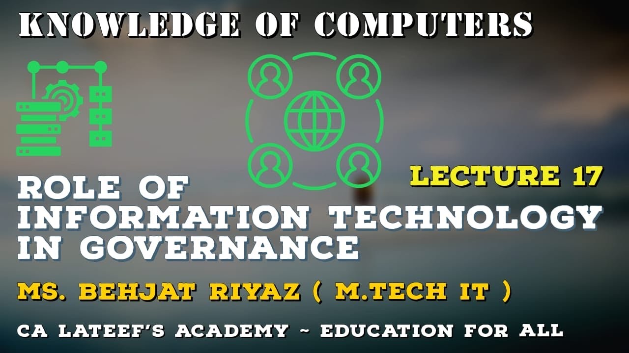 Role of IT( Information Technology) in Governance | knowledge of computers |  Lecture 17 | JKSSB