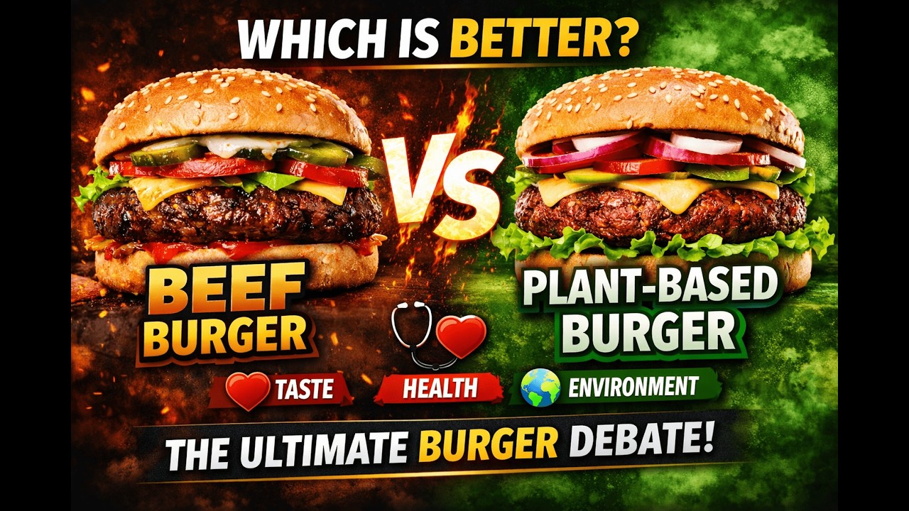 Бургер на растительной основе против бургера из говядины: здоровье, вкус, окружающая среда – подр...