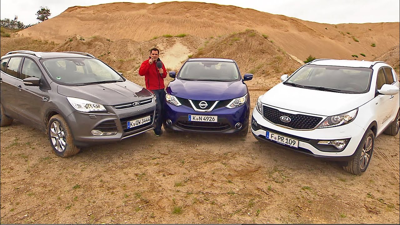 Kuga vs. Qashqai vs. Sportage -  Kompakte SUV im Vergleichstest