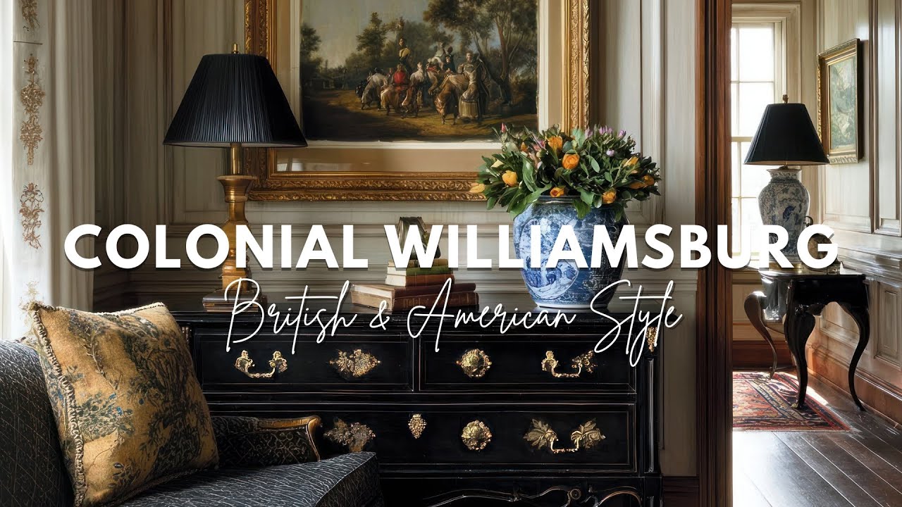 Timeless Colonial Williamsburg Home Tour | British Elegance Meets American Tradition