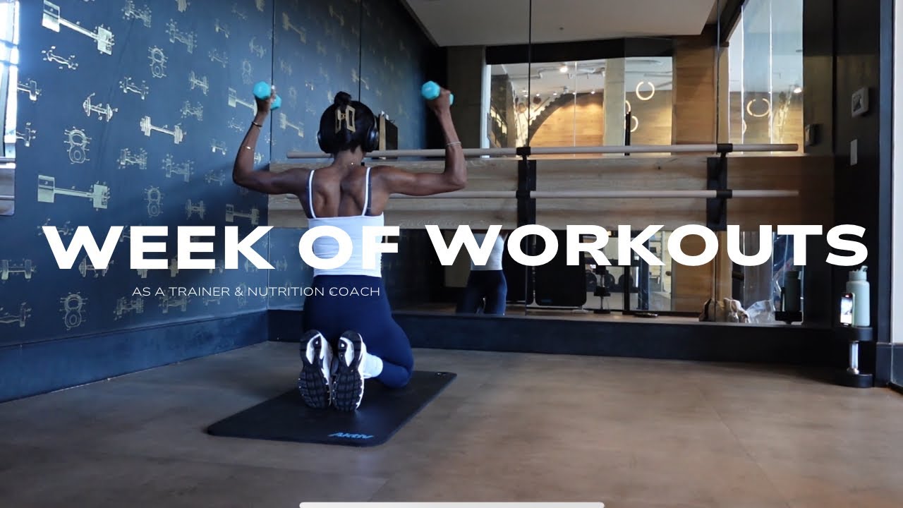 WINTER WEEK OF WORKOUTS:realistic workout routine, how I’ve been training, F45 challenge, I got sick