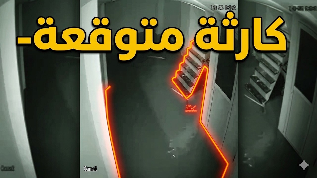 خط.يير ! هادا ما رصدته كاميرا مراقبة في محل تحت ارضي ، الاحتياطات ضرورية مع هطول الأمطار الغزيرة
