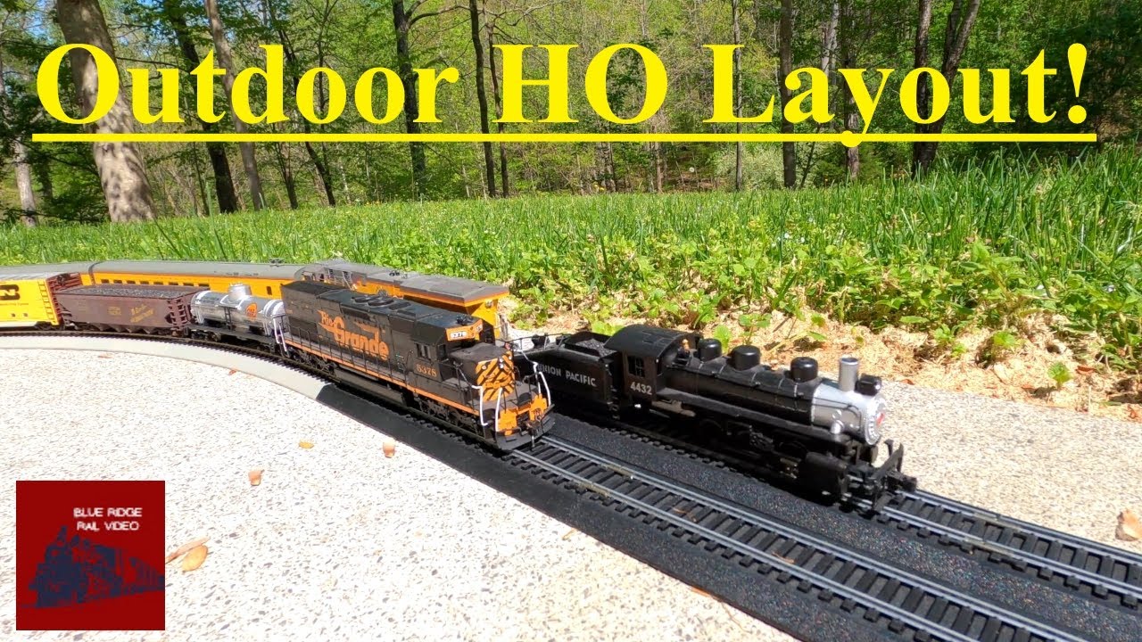 Outdoor HO Scale Trains