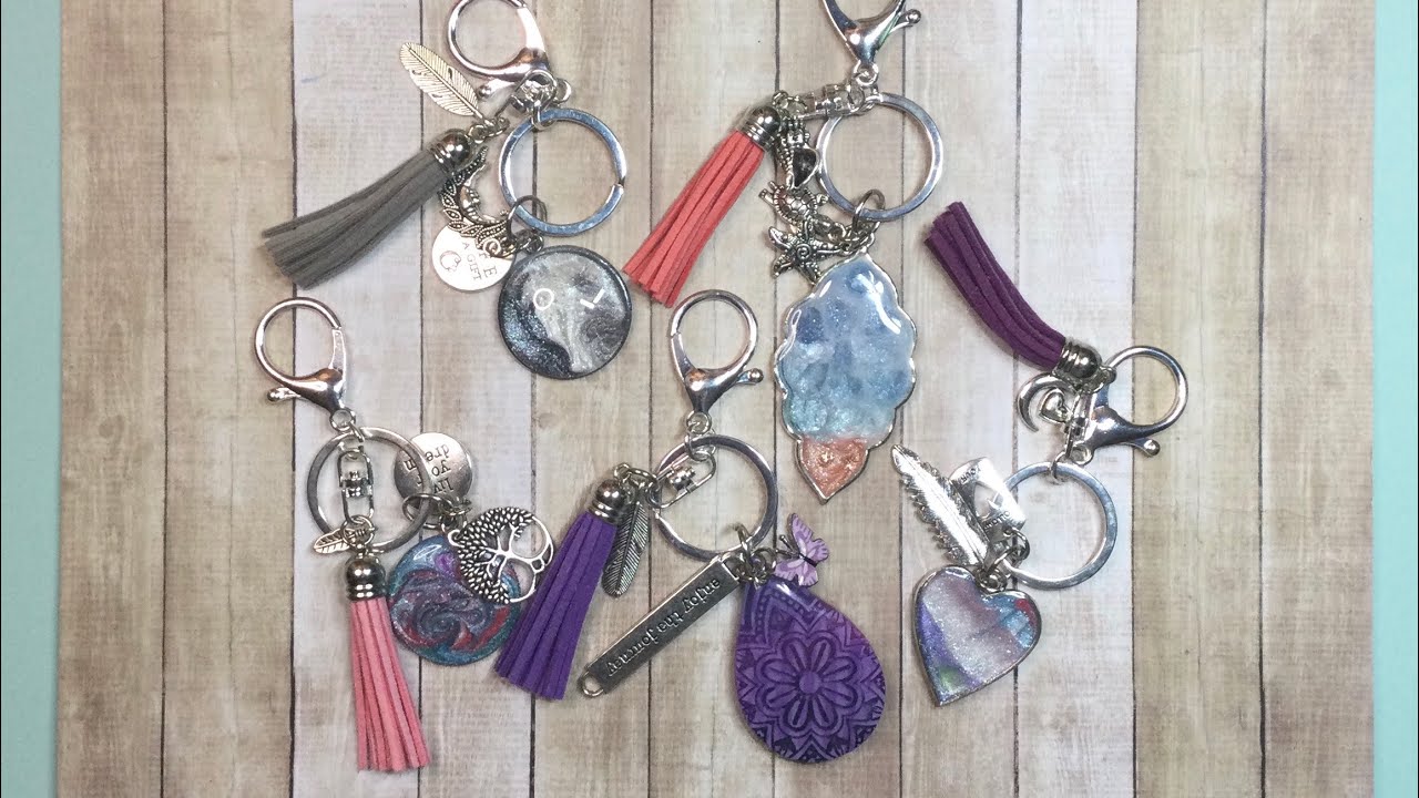#48-How To Make Handmade Keychain At Home Using Pre-tinted UV Resin From @BondCraftor 