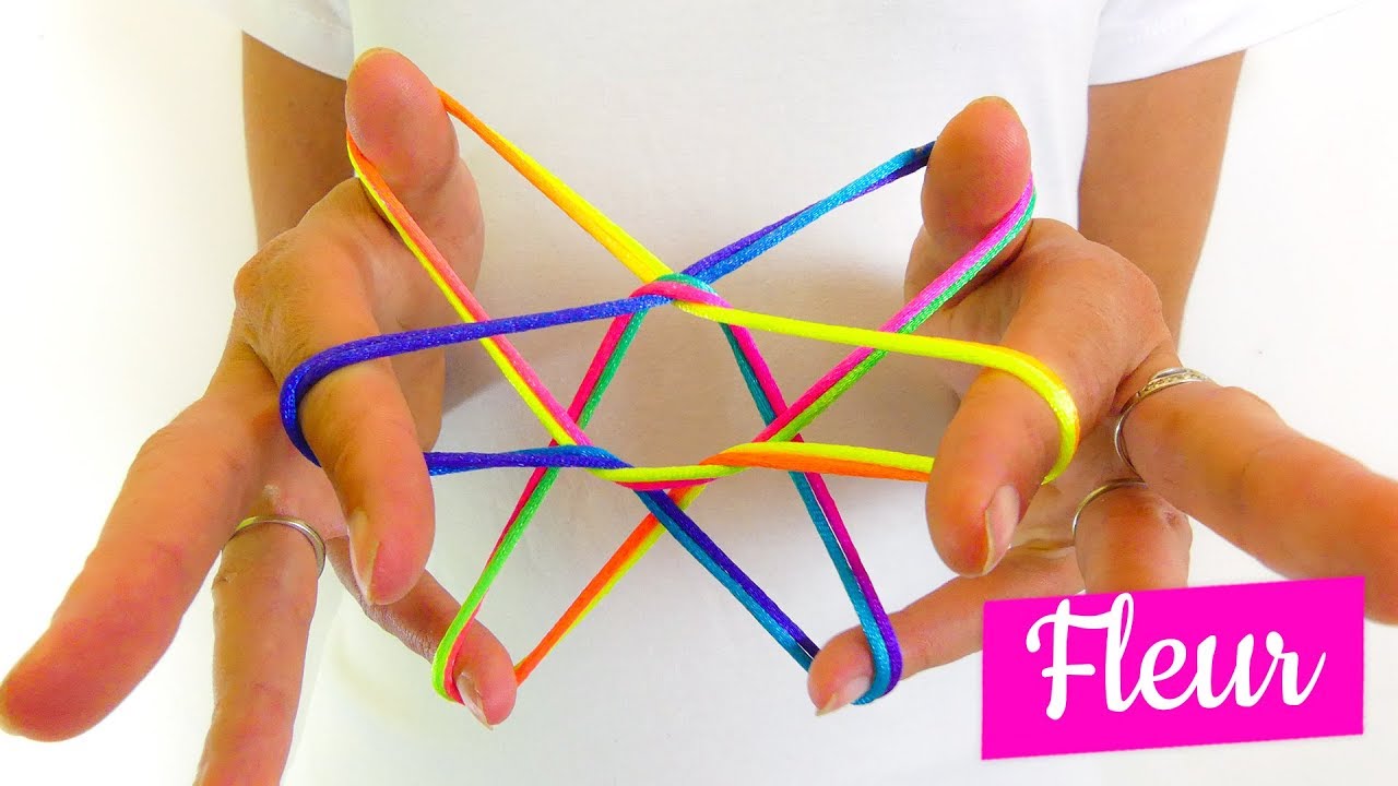 fleur facile - figure de ficelle - tuto Français