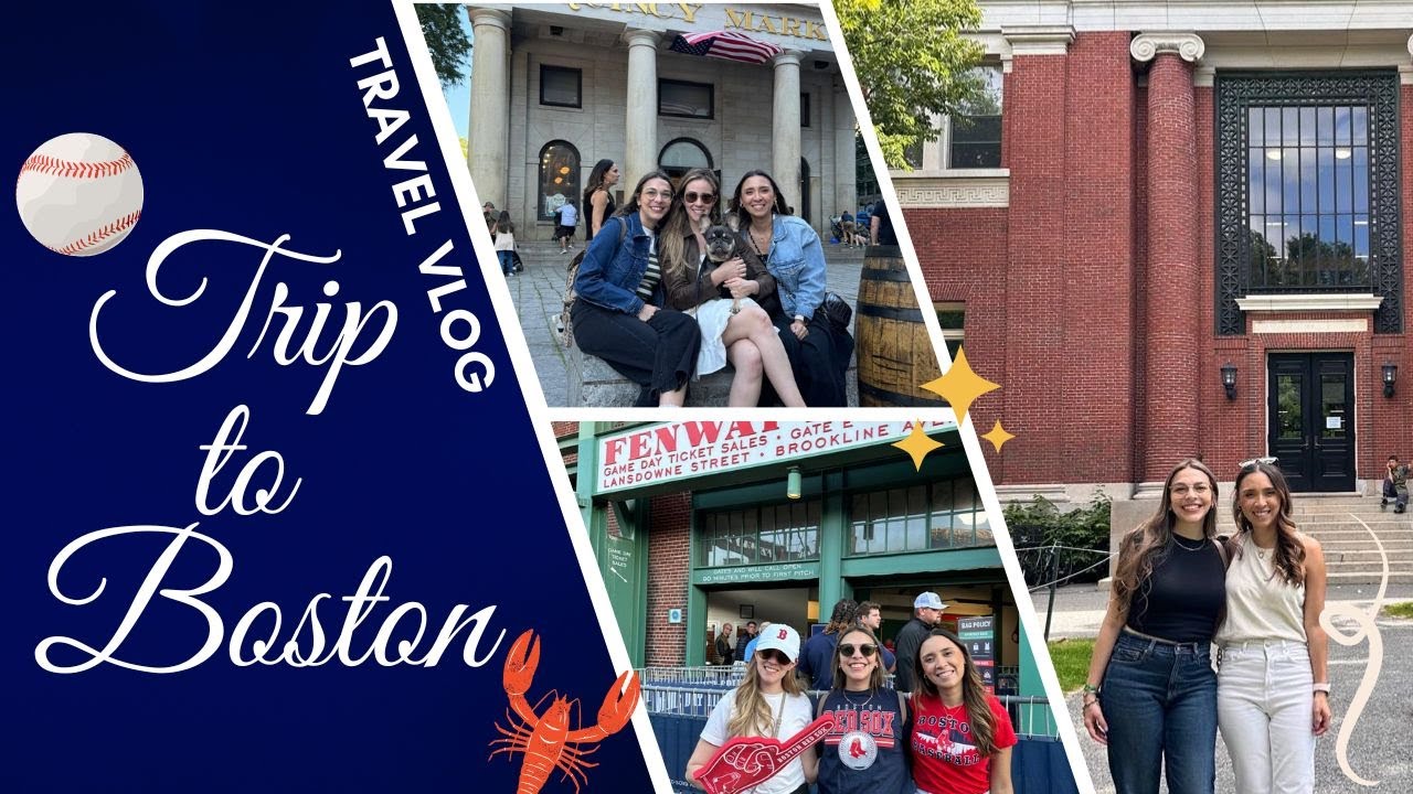 Viaje a Boston 2024 - Harvard, Red Sox, Lobster Rolls, Amigas  - Travel Vlog | Katia M