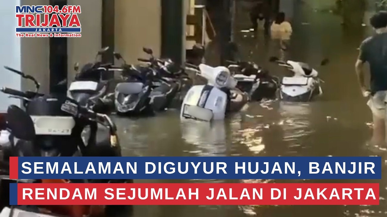 Semalaman Diguyur Hujan, Banjir Rendam Sejumlah Jalan di Jakarta | Trijaya Update