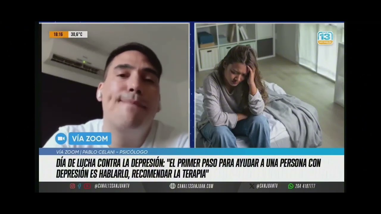 Martes 13 de enero día de la lucha contra la depresión entrevista para Canal 13 